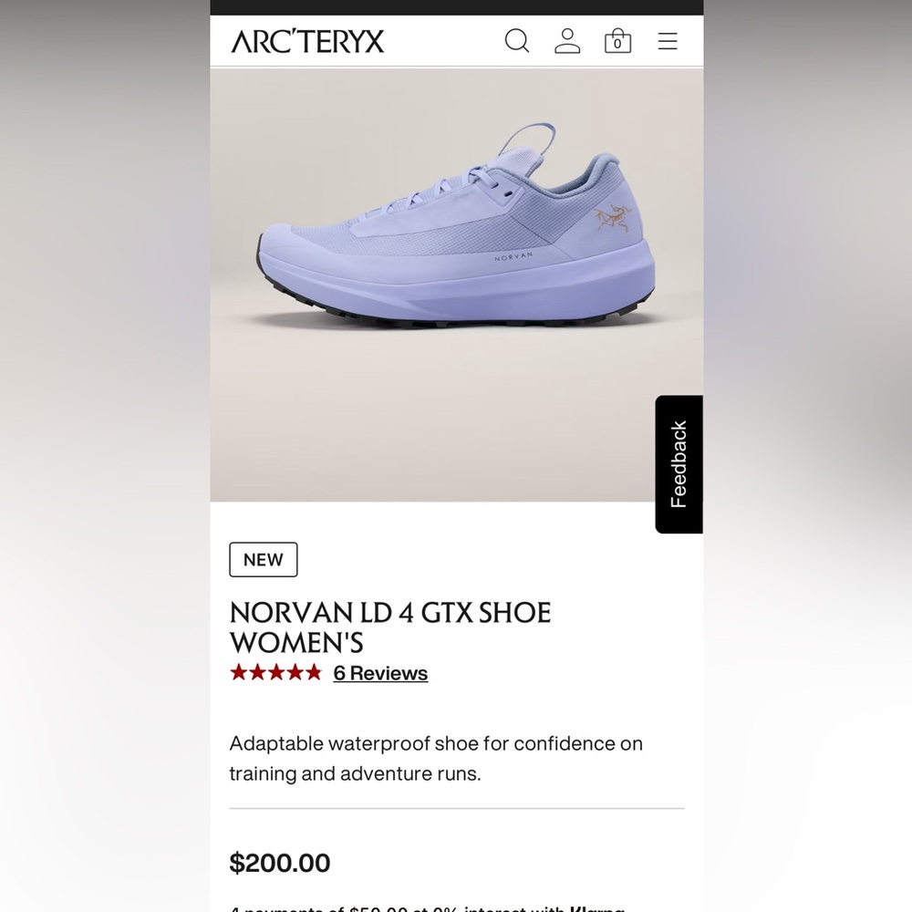Arc'teryx Women's Norvan Vibrant Blue Athletic Shoes - Picture 10 of 16